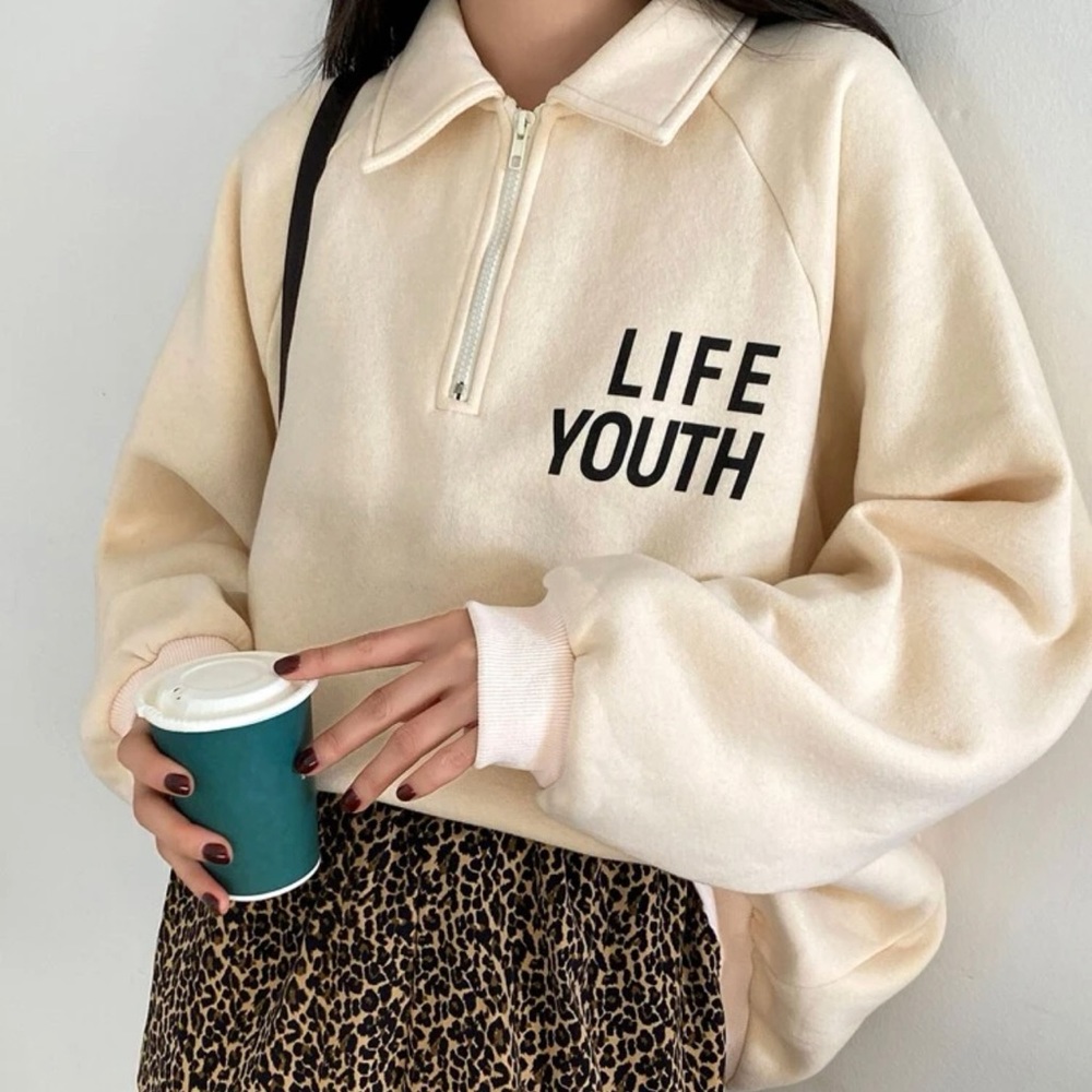 quarter zip sweatshirt